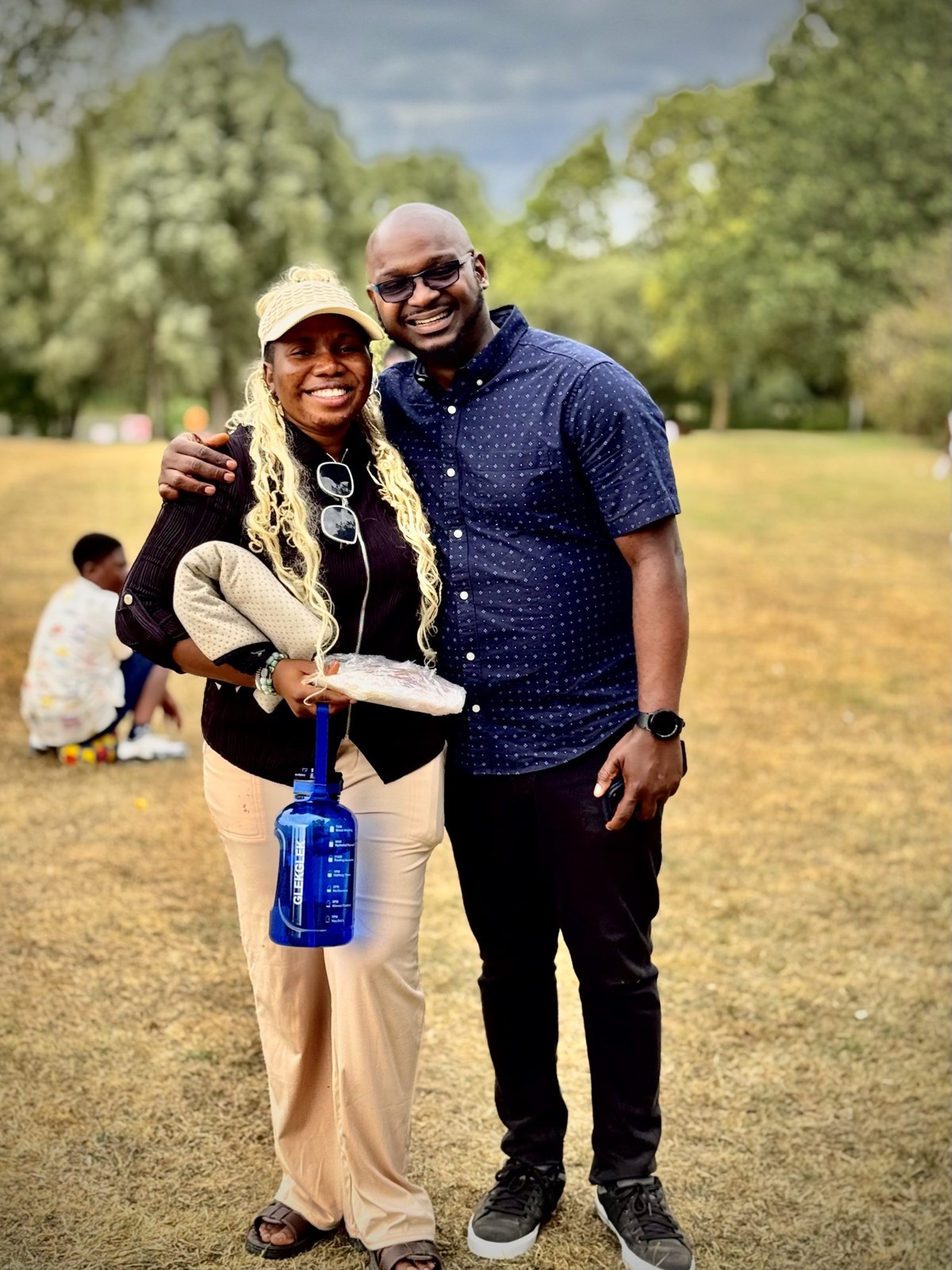 Members at a church picnic