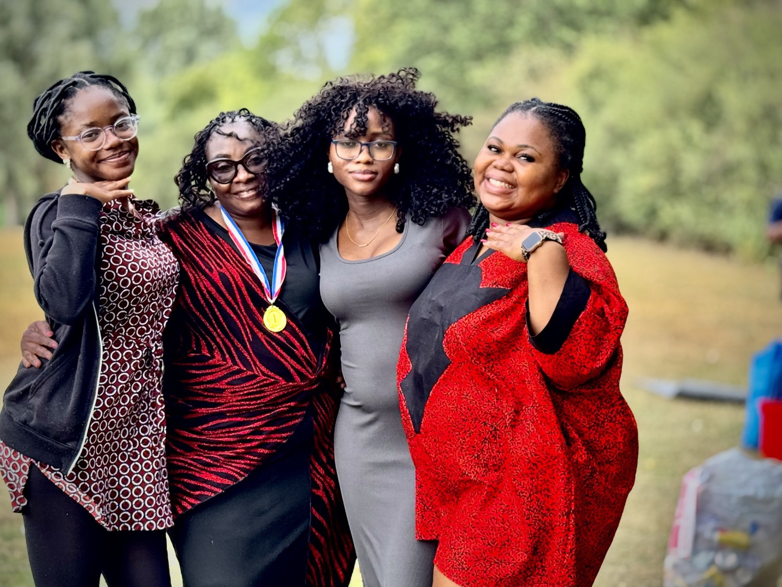 Members of KLIC laughing together after a Sunday in the park